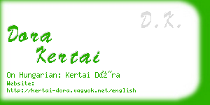 dora kertai business card